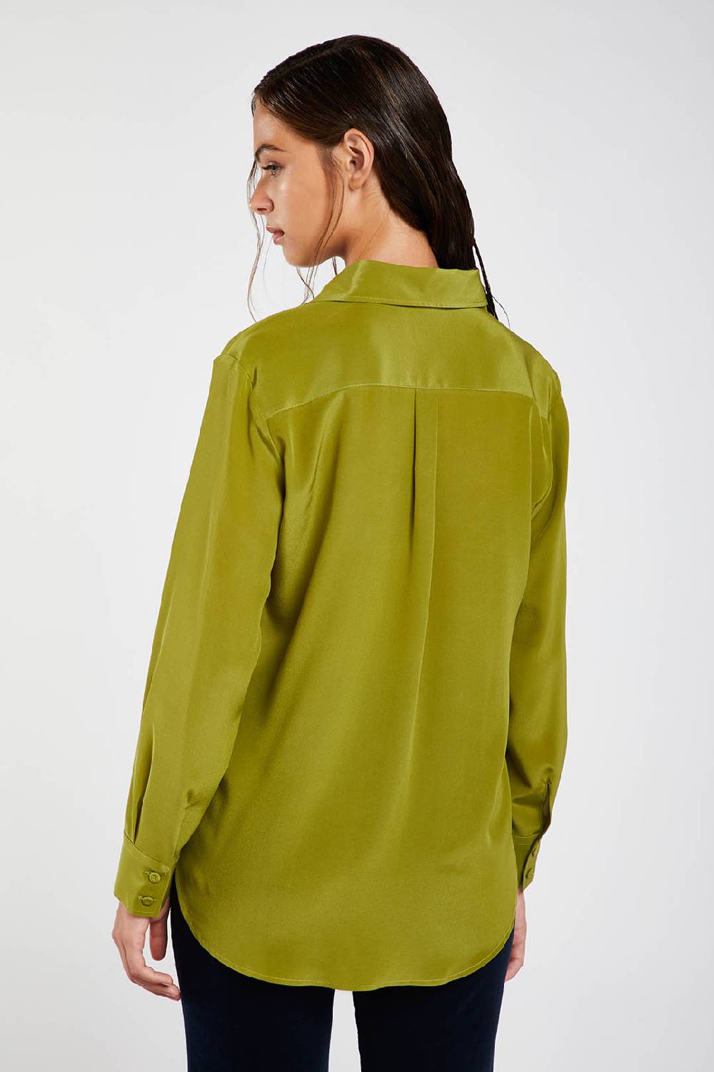 Piazza Sempione Camicia Uomo In Crepe De Chine Di Seta