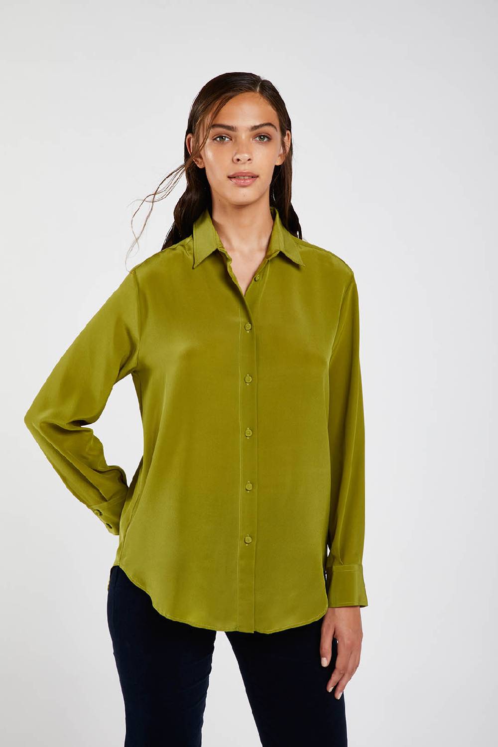 Piazza Sempione Camicia uomo in crepe de chine di seta