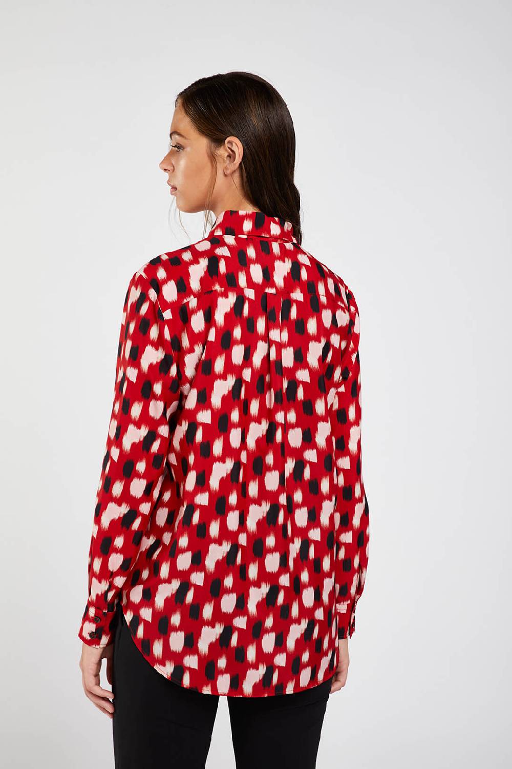 Piazza Sempione Camicia Uomo Stampato Macchia Pennellata