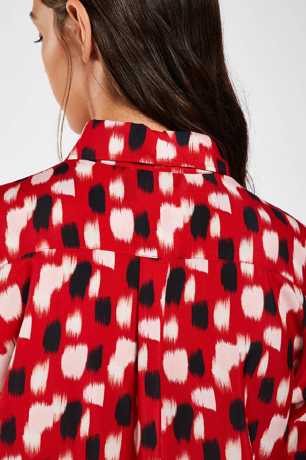 Piazza Sempione Camicia Uomo Stampato Macchia Pennellata