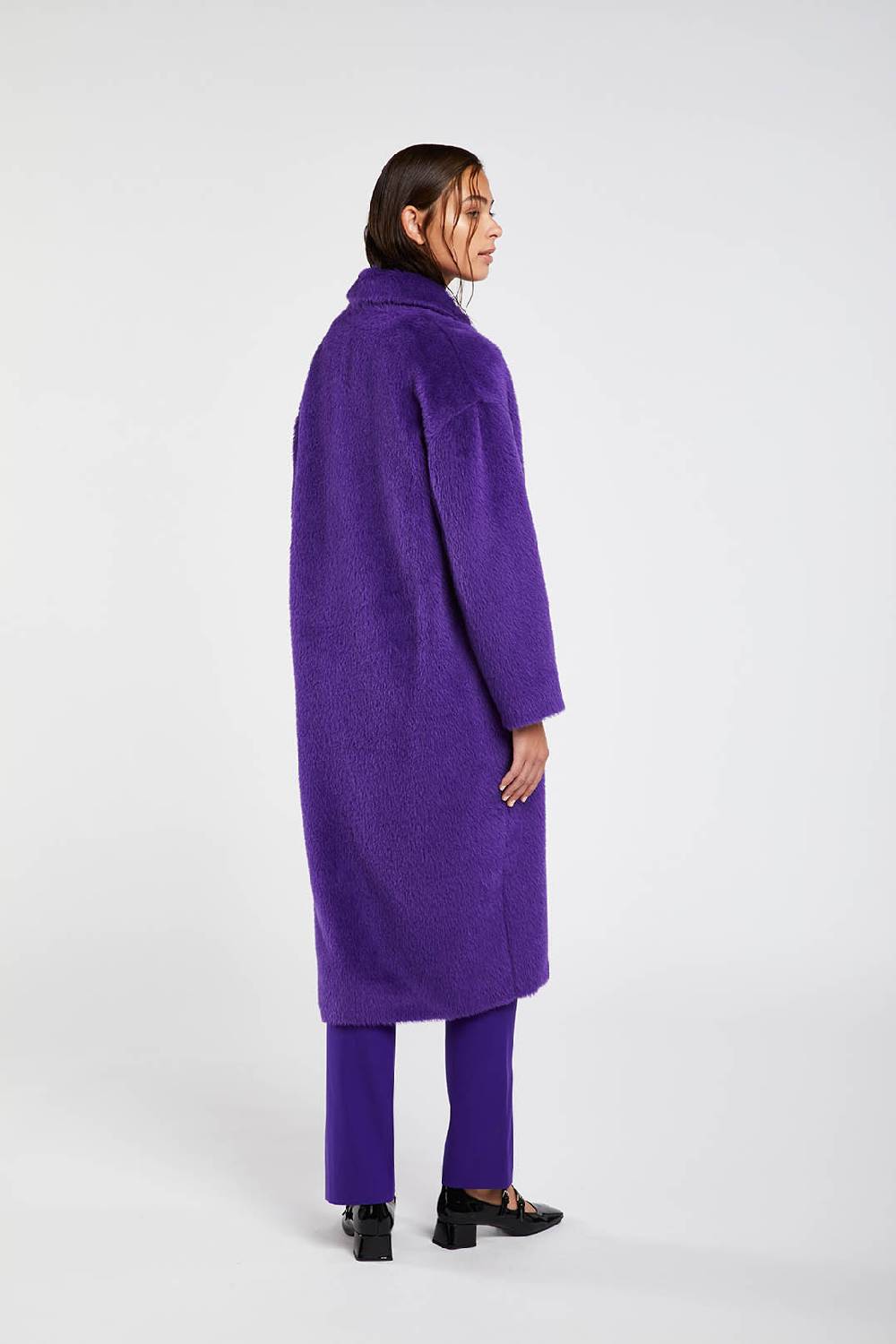 Piazza Sempione Cappotto Fuzzy In Alpaca E Lana Vergine