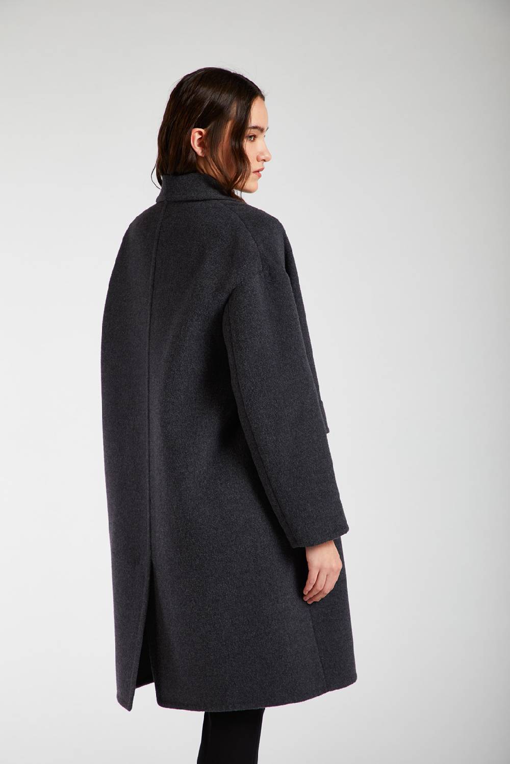 Piazza Sempione Cappotto In Cachemire Con Spalla Scesa