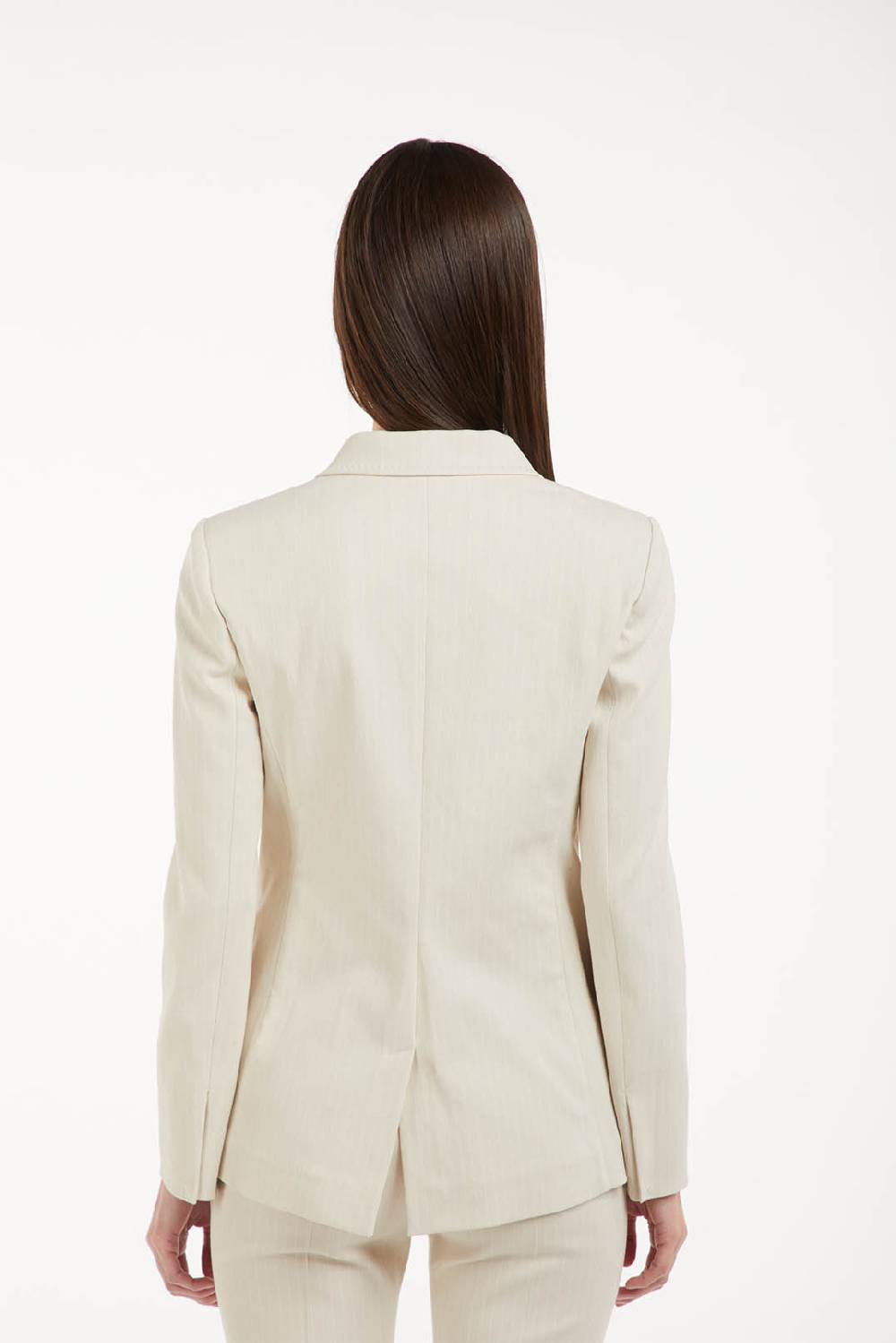 Piazza Sempione Giacca Doppiopetto In Cotone Gessato