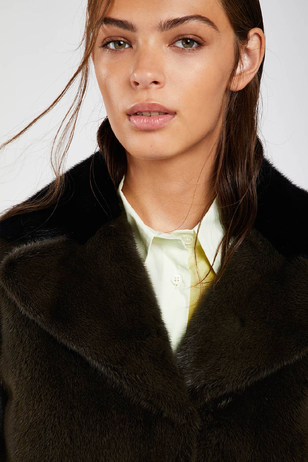 Piazza Sempione Giacca In Pelliccia Di Visone Bicolore