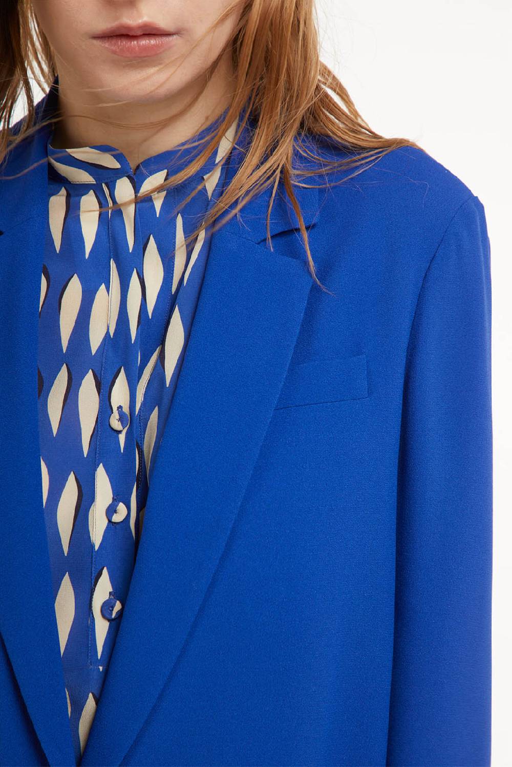 Piazza Sempione Giacca Monopetto In Crepe Misto Viscosa