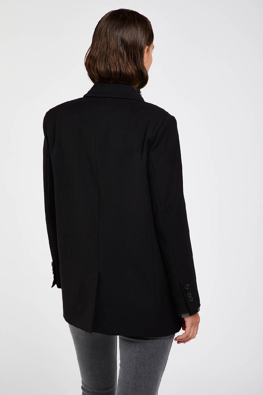 Piazza Sempione Giacca Monopetto In Gabardina Tecnica Di Lana Stretch