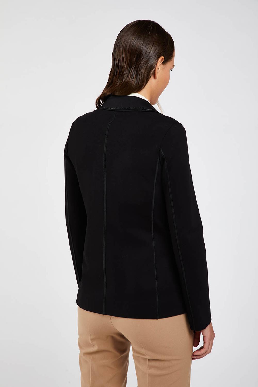 Piazza Sempione Giacca Monopetto In Jersey Elasticizzato