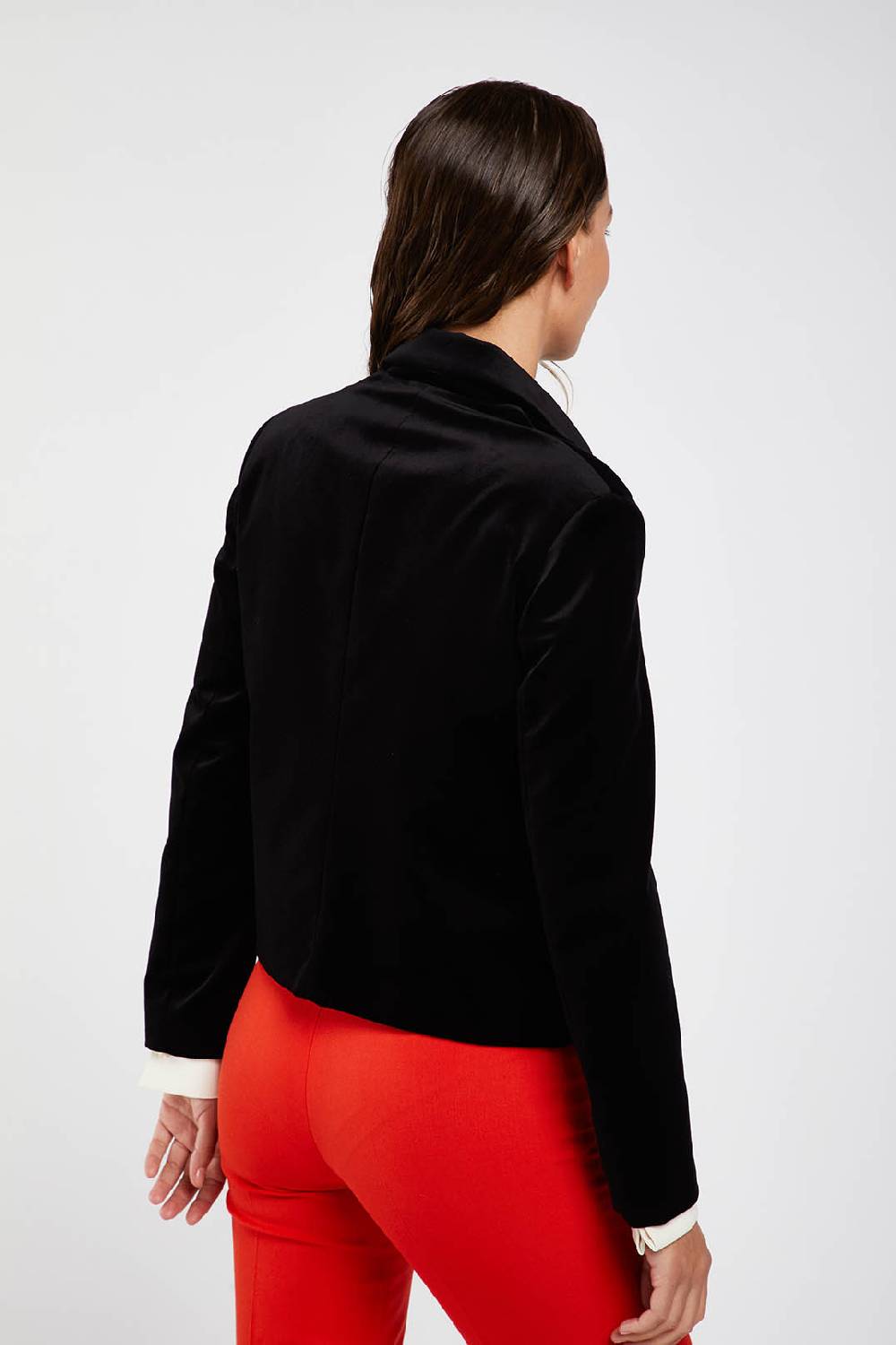 Piazza Sempione Giacca Monopetto In Velluto Elasticizzato