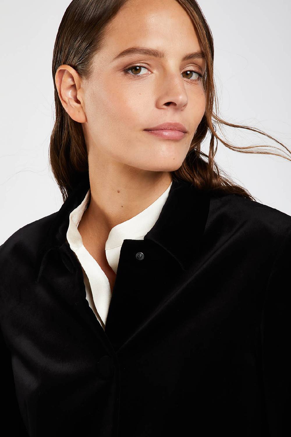 Piazza Sempione Giacca Monopetto In Velluto Elasticizzato