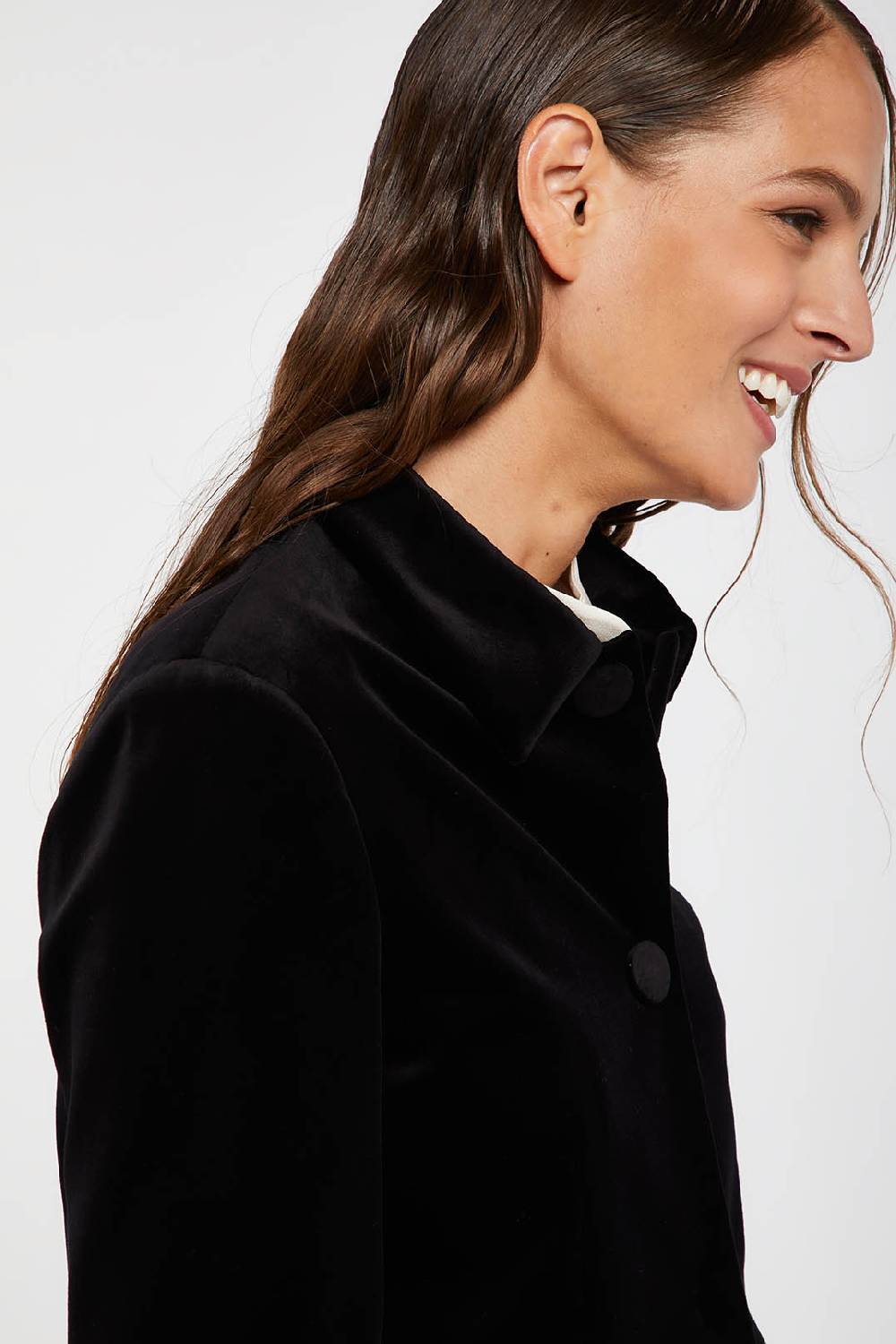 Piazza Sempione Giacca Monopetto In Velluto Elasticizzato