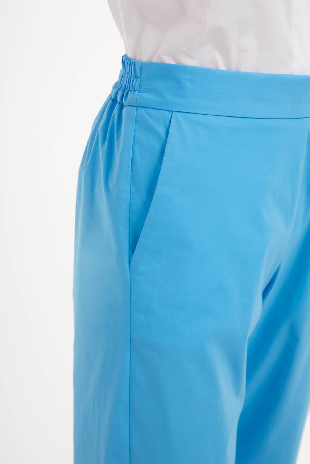 Piazza Sempione HILARY Pantalone In Popeline Elasticizzato