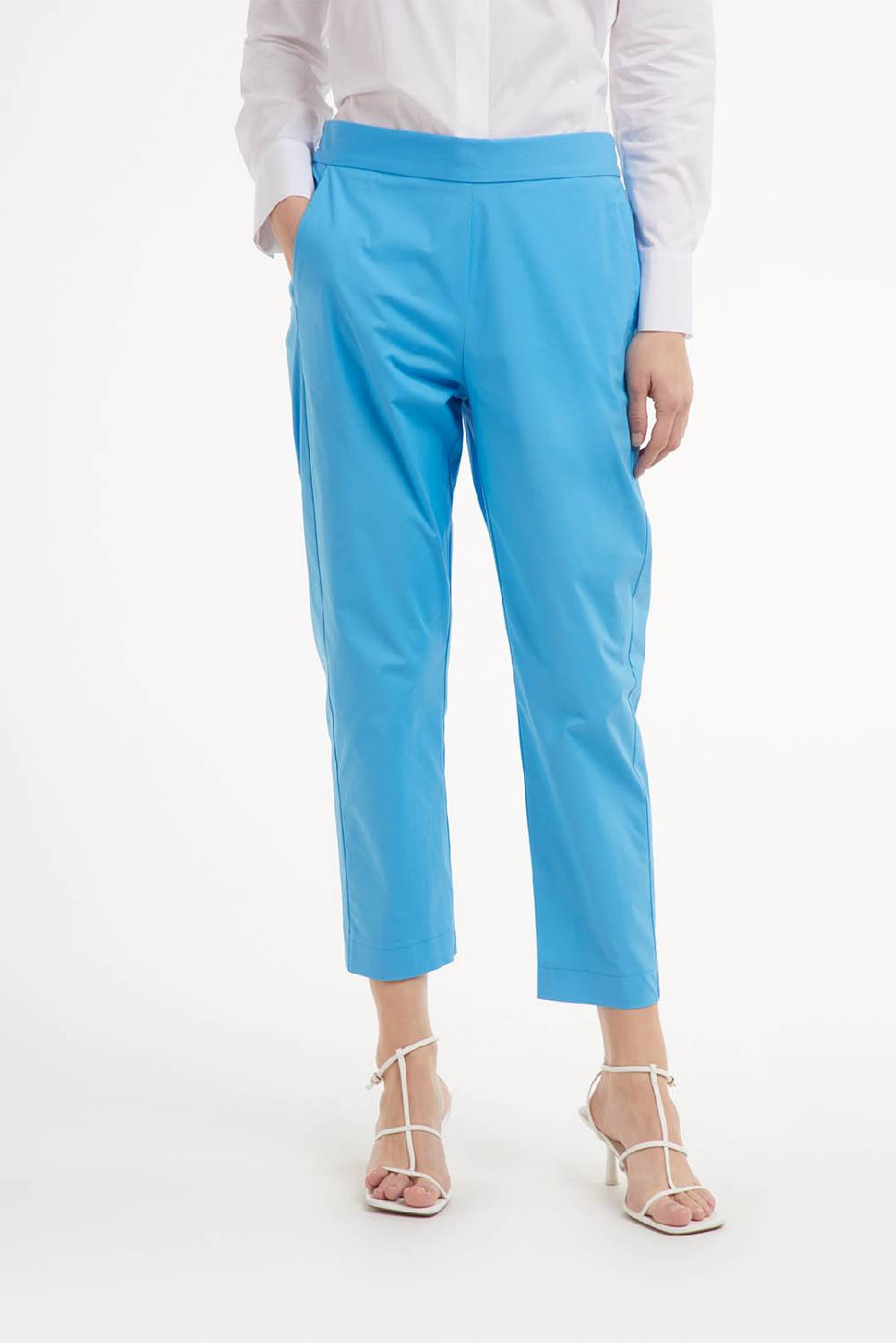 Piazza Sempione HILARY Pantalone in popeline elasticizzato