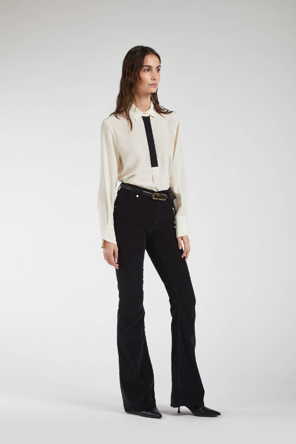 Piazza Sempione JENNIFER Pantalone Bootcut Con Ricamo Monogram