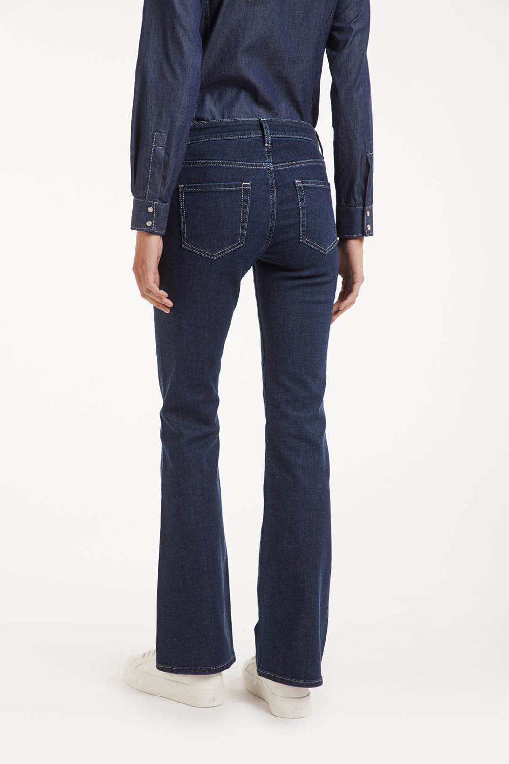 Piazza Sempione JENNIFER Pantalone In Denim Blu Elasticizzato