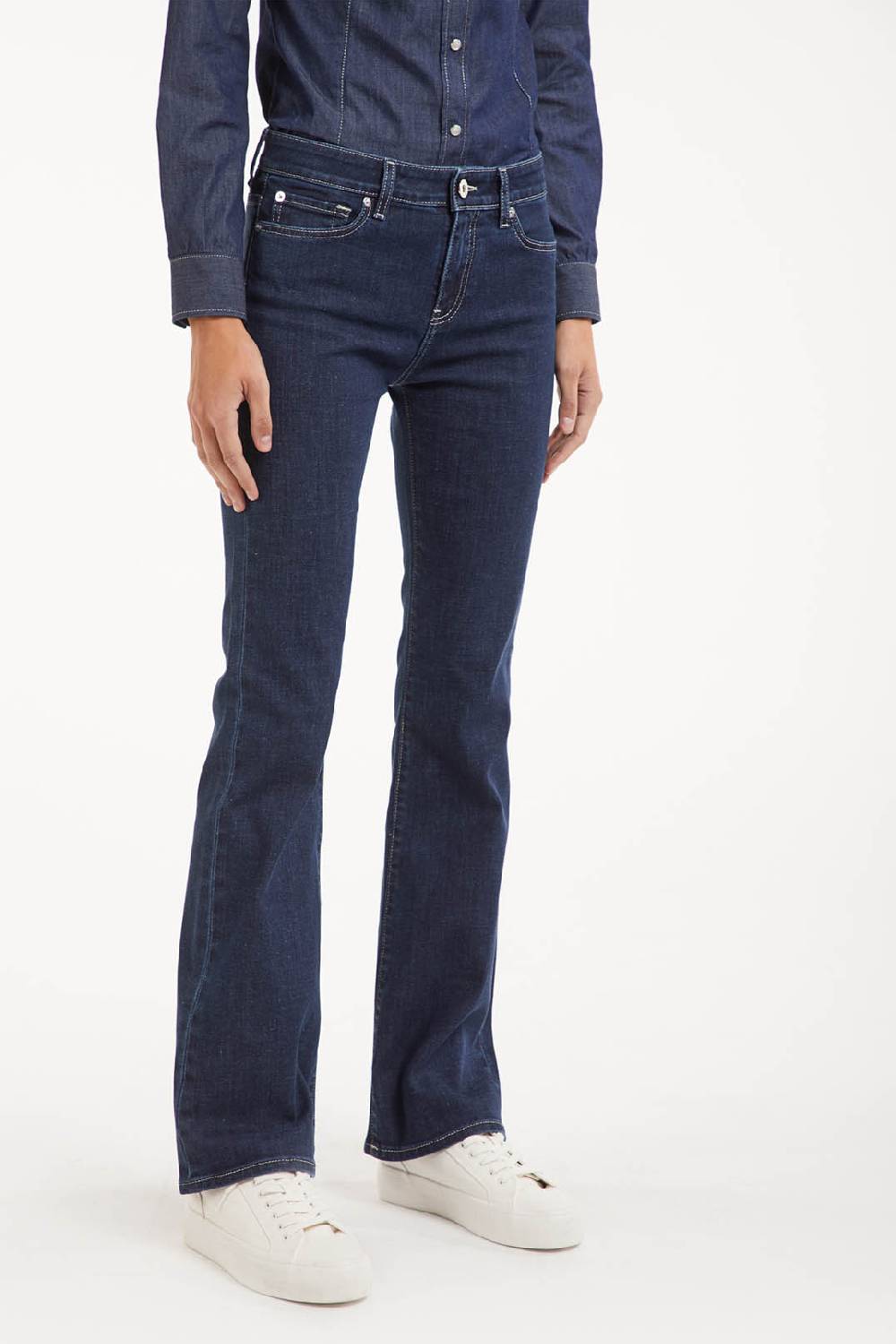 Piazza Sempione JENNIFER Pantalone In Denim Blu Elasticizzato