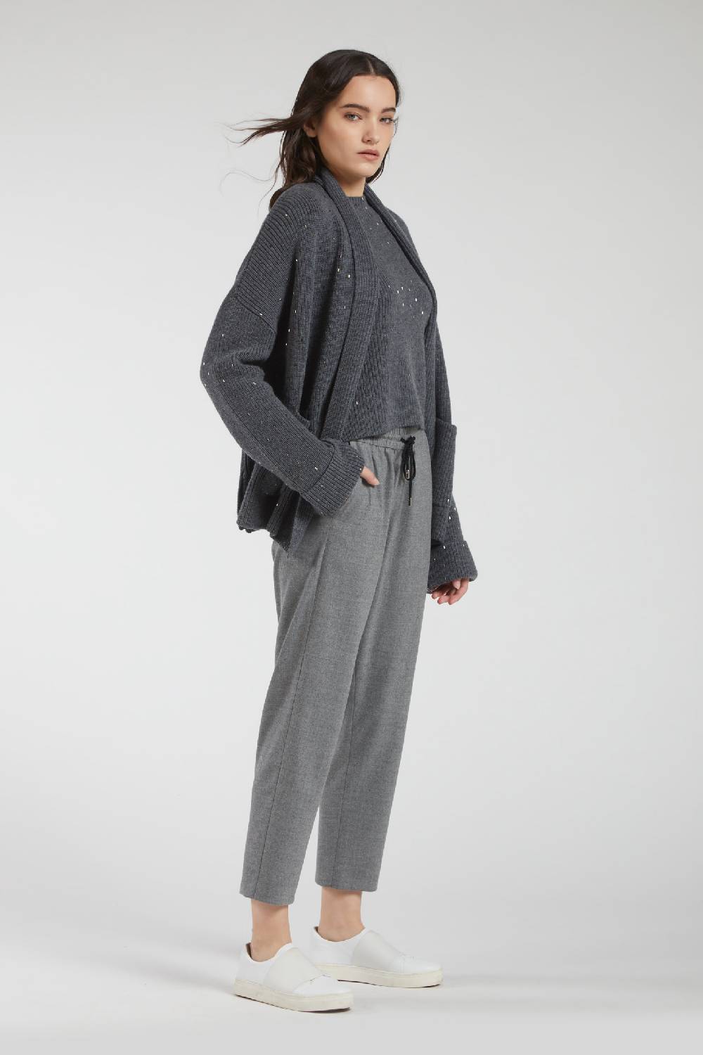 Piazza Sempione KATIE Pantalone con coulisse in lana