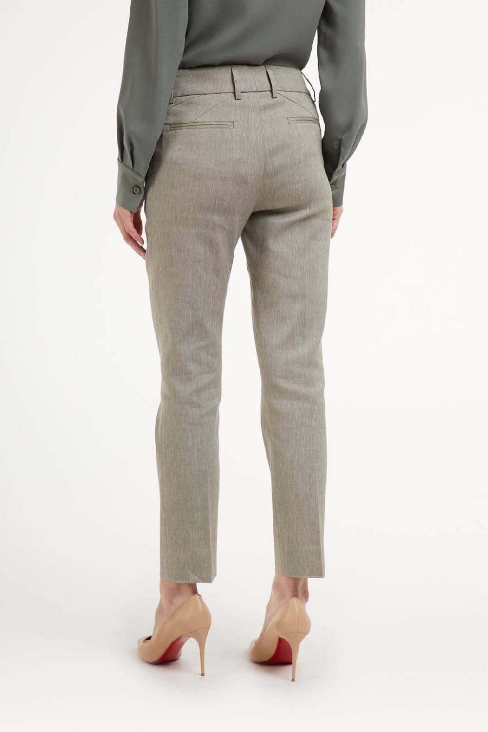 Piazza Sempione KIM Gabardina Di Lino Cotone Effetto Denim