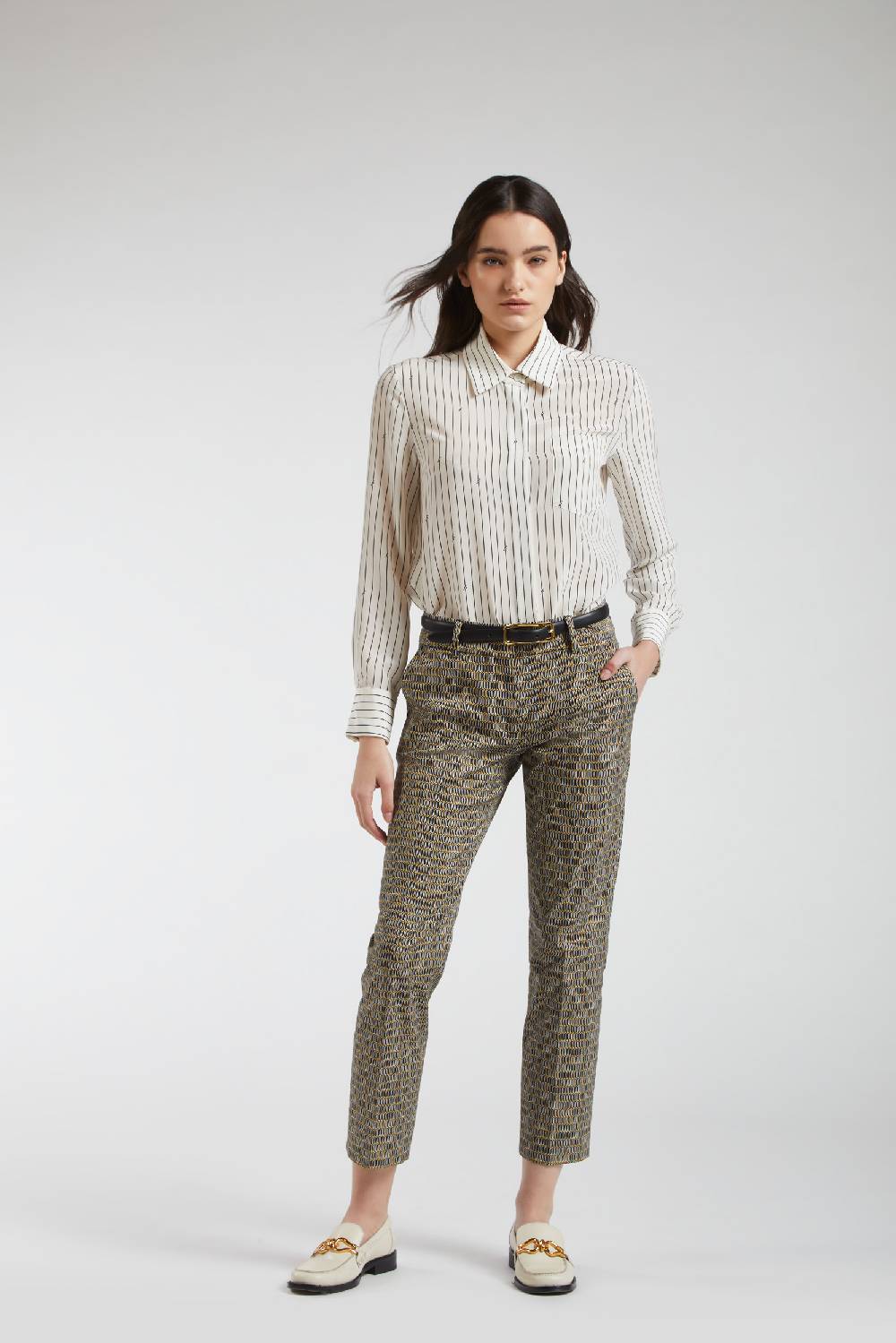 Piazza Sempione KIM Pantalone Con Stampa Microfantasia