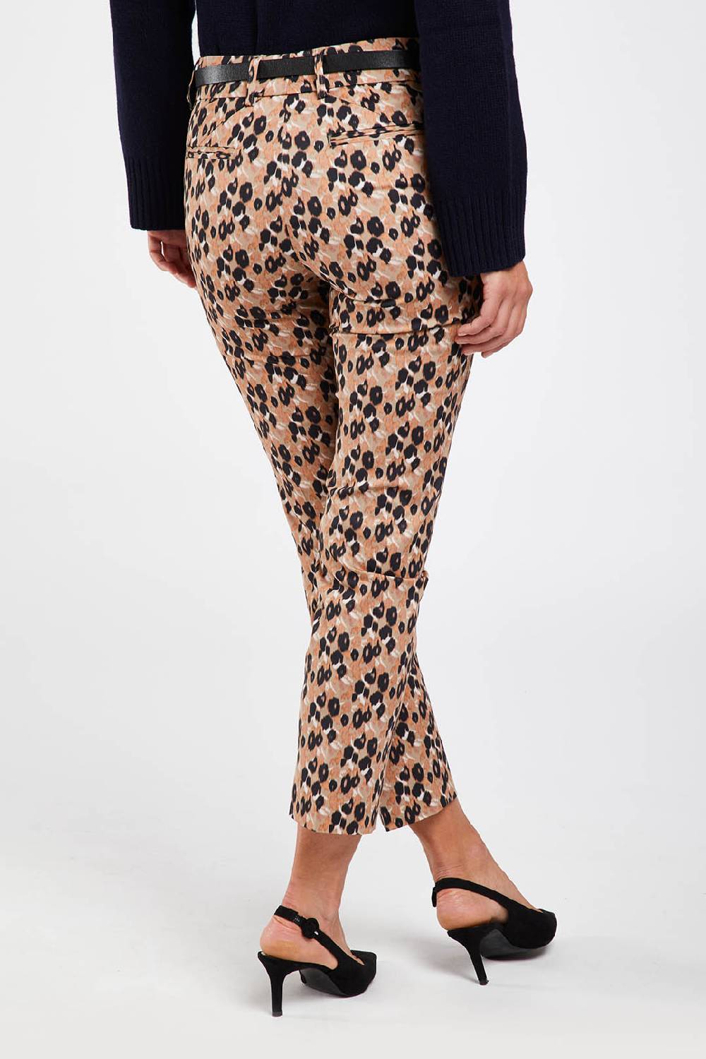 Piazza Sempione KIM Raso Di Cotone Stretch Con Microfantasia