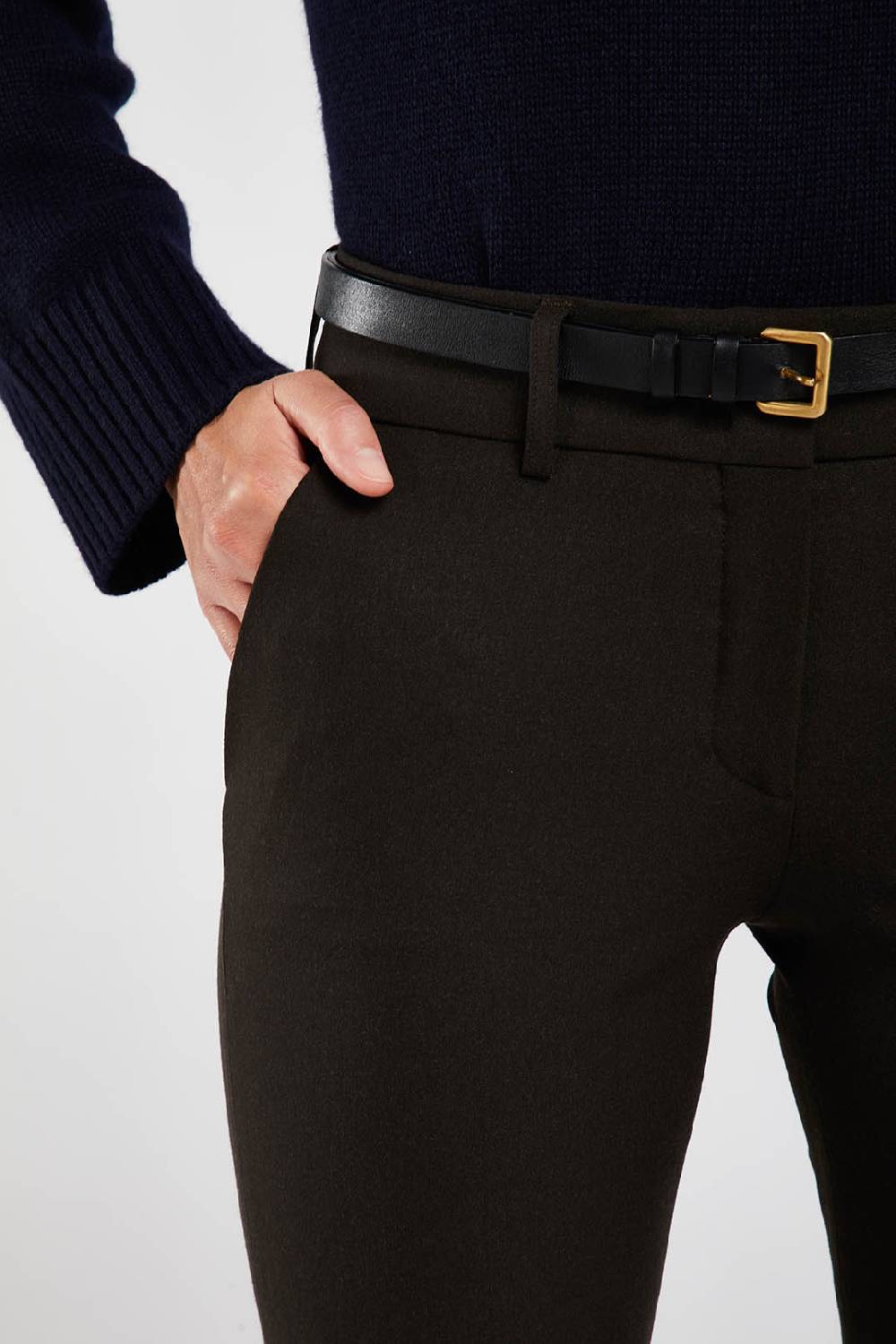 Piazza Sempione KIM Tela Compatta Di Lana Bielastica