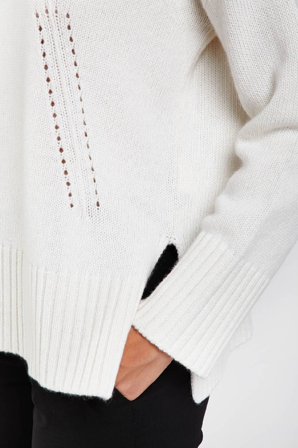 Piazza Sempione Maglione A Collo Alto In Misto Lana Cashmere