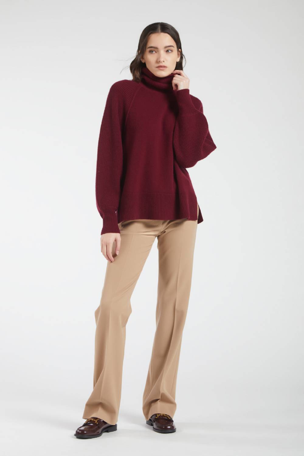 Piazza Sempione Maglione a collo alto in puro cachemire