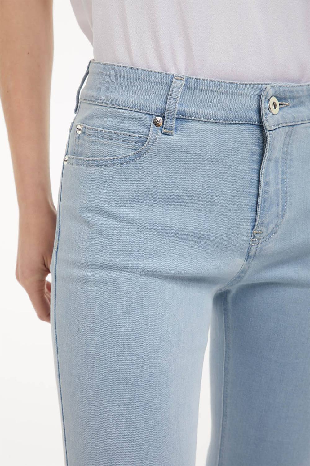 Piazza Sempione OLIVIA Pantalone In Denim Blu Elasticizzato