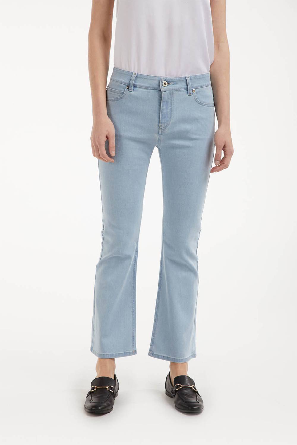 Piazza Sempione OLIVIA Pantalone in denim blu elasticizzato