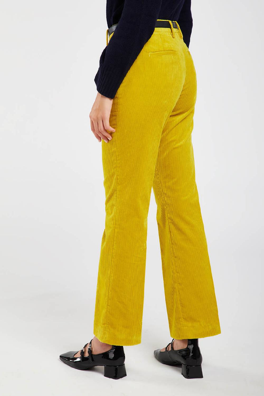 Piazza Sempione Pantalone A Vita Alta In Velluto A Coste