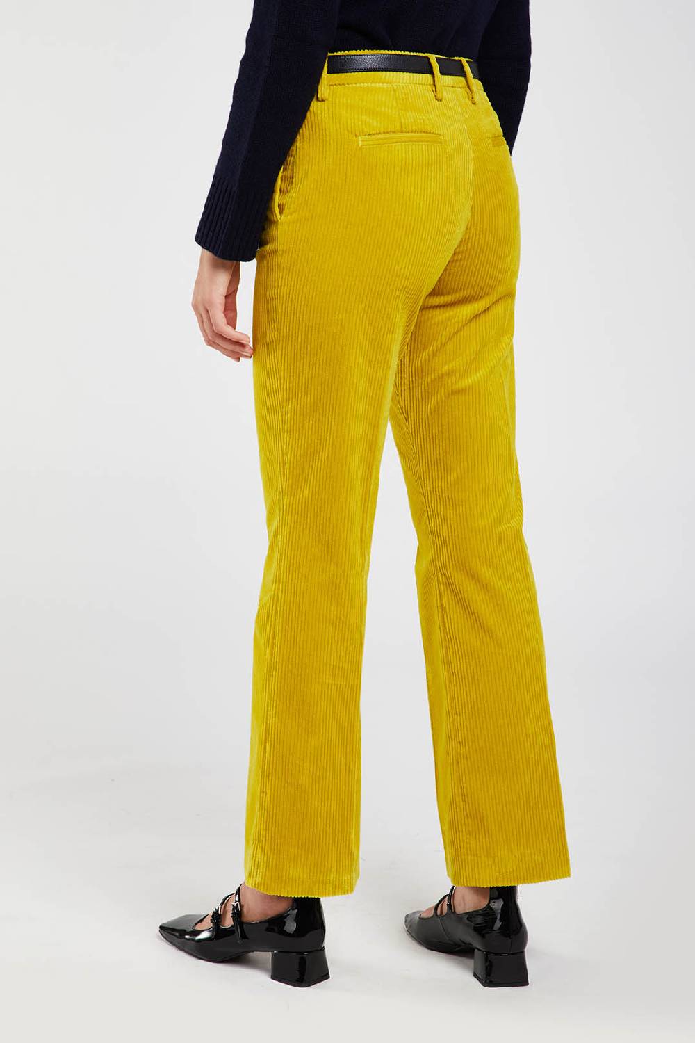 Piazza Sempione Pantalone A Vita Alta In Velluto A Coste