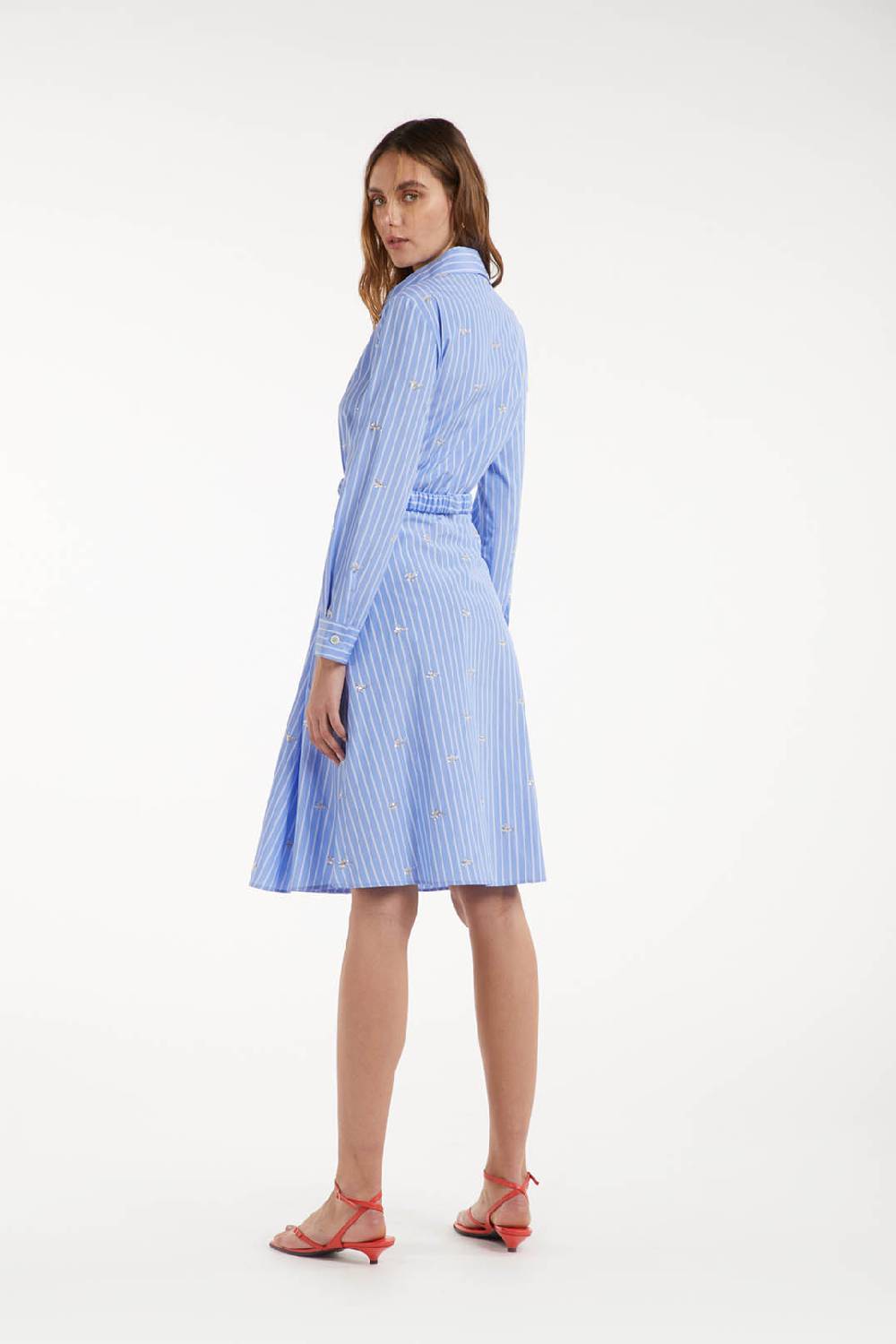 Piazza Sempione Abito Con Piccoli Fiori Ricamati