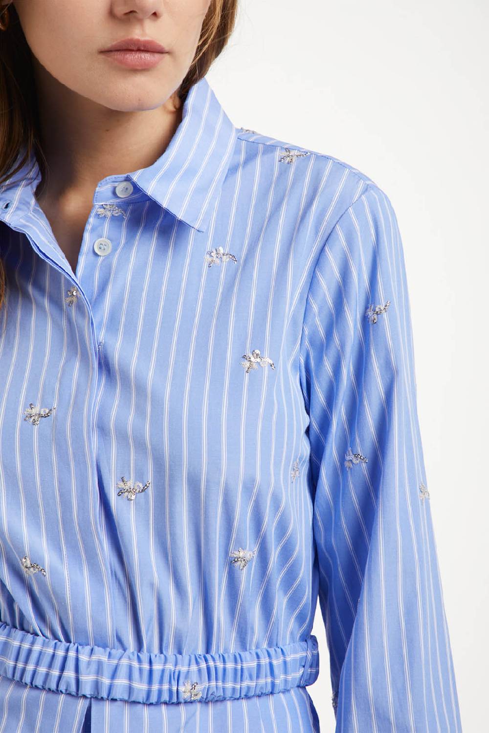 Piazza Sempione Abito Con Piccoli Fiori Ricamati