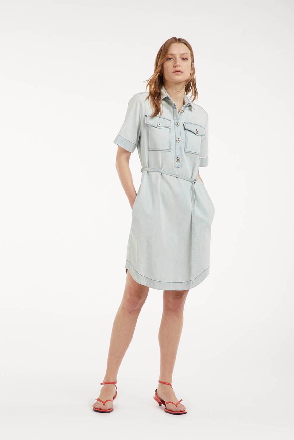 Piazza Sempione Abito safari in denim