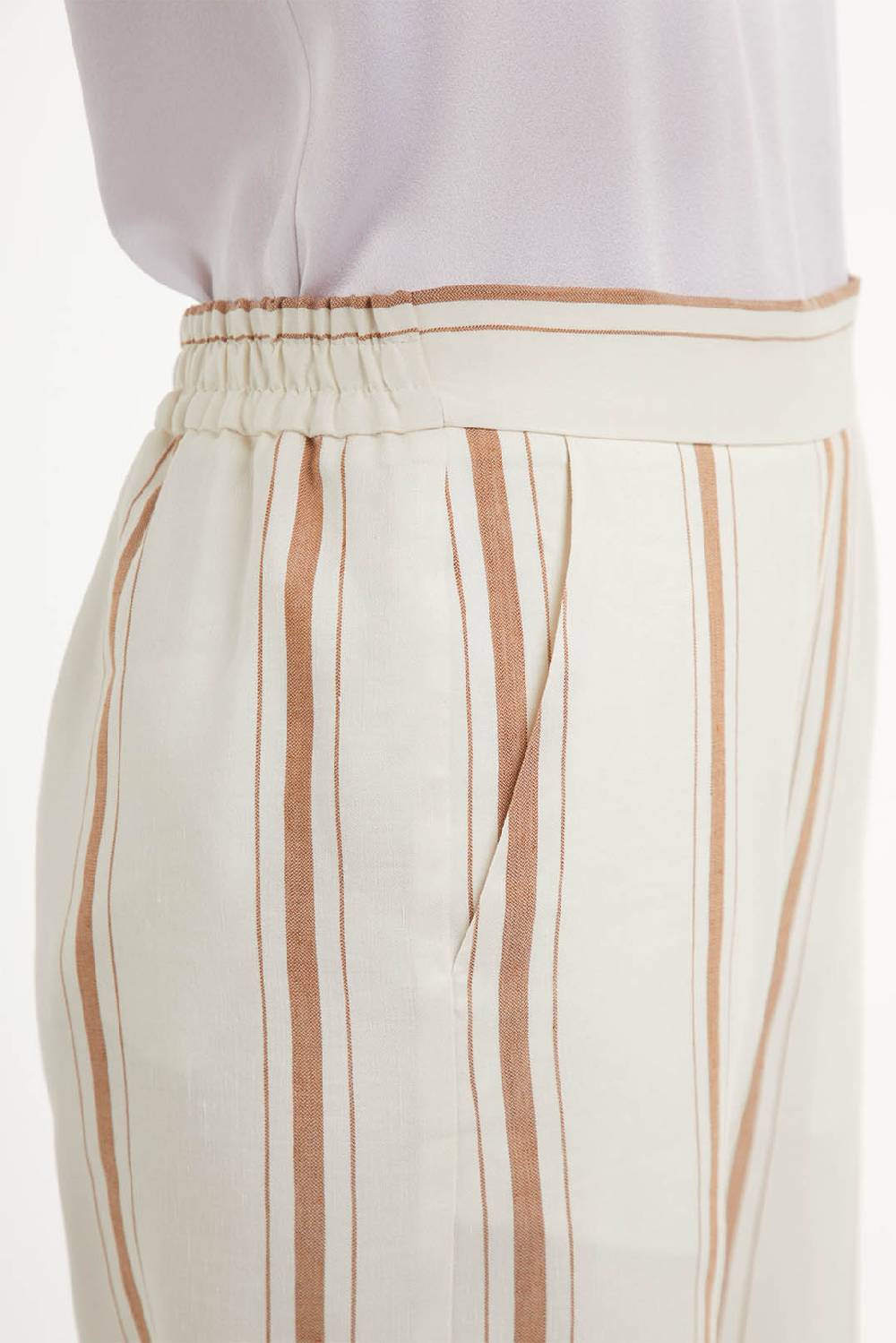 Piazza Sempione ANNA A Righe In Lino E Seta