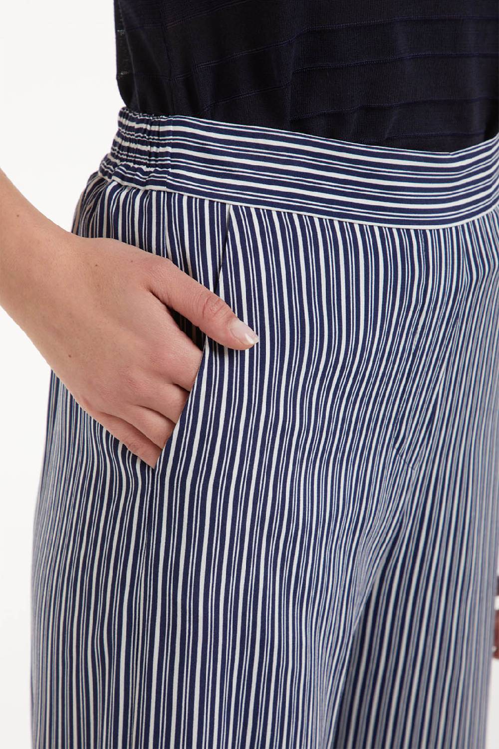 Piazza Sempione ANNA Crepe Marocaine Stampa Rigata