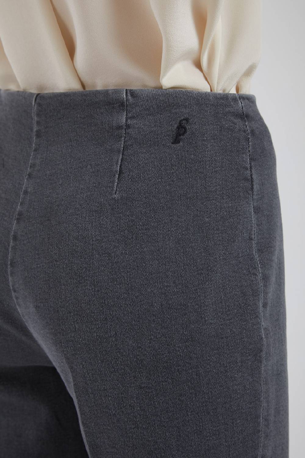 Piazza Sempione AUDREY Pantalone In Denim Nero