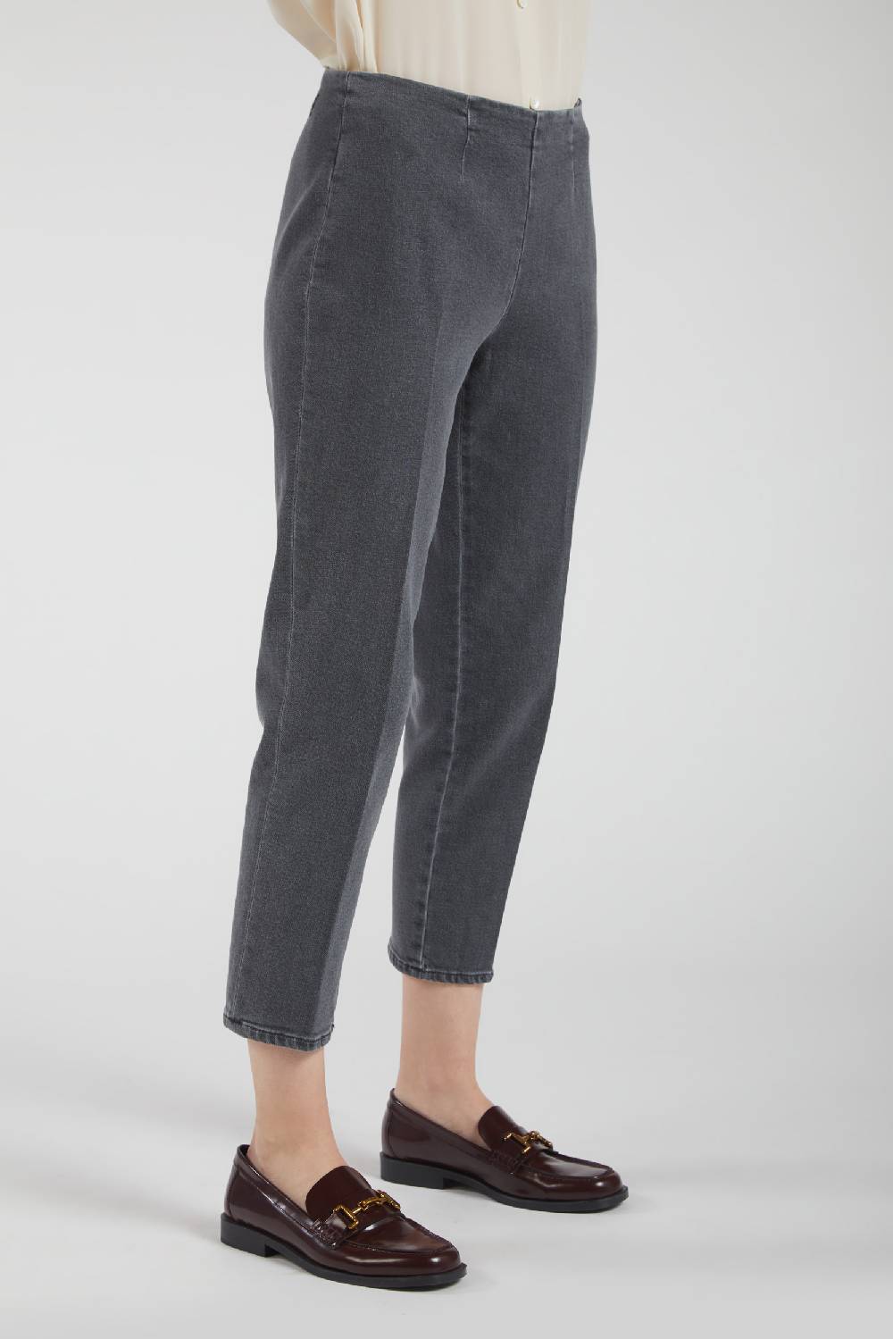 Piazza Sempione AUDREY Pantalone In Denim Nero