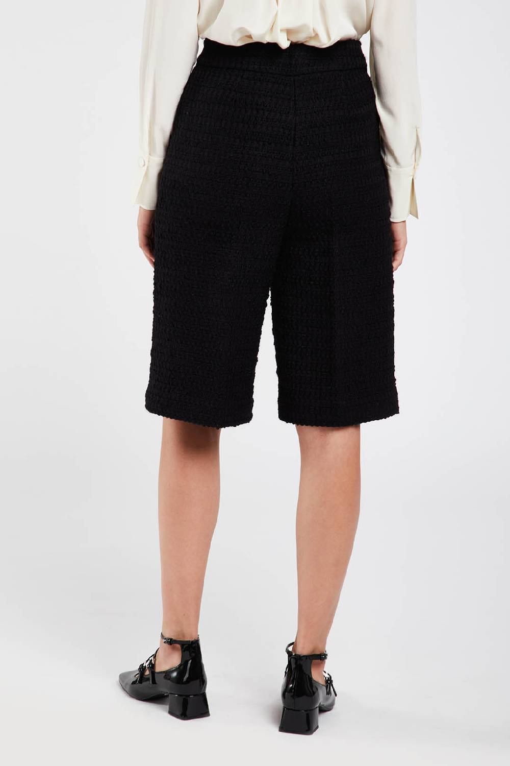 Piazza Sempione Bermuda In Tweed Tonale