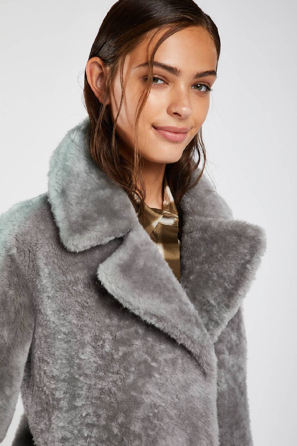 Piazza Sempione Caban In Pelliccia Di Montone