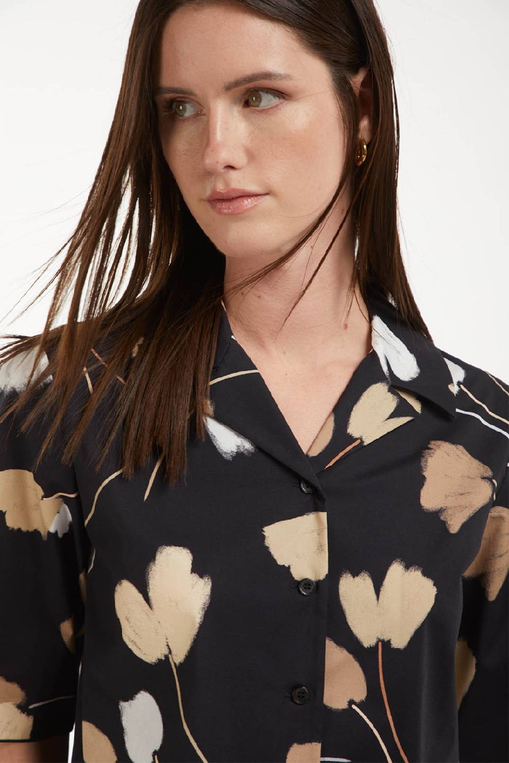 Piazza Sempione Camicia Bowling Con Stampa A Fiori