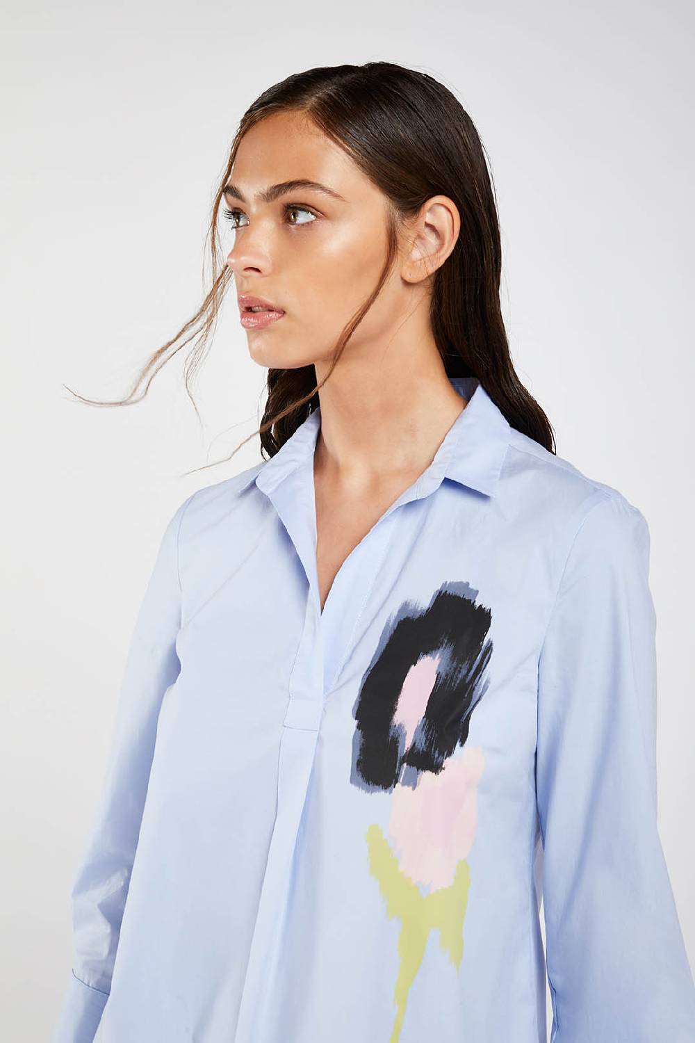 Piazza Sempione Camicia Con Fiore Stampato