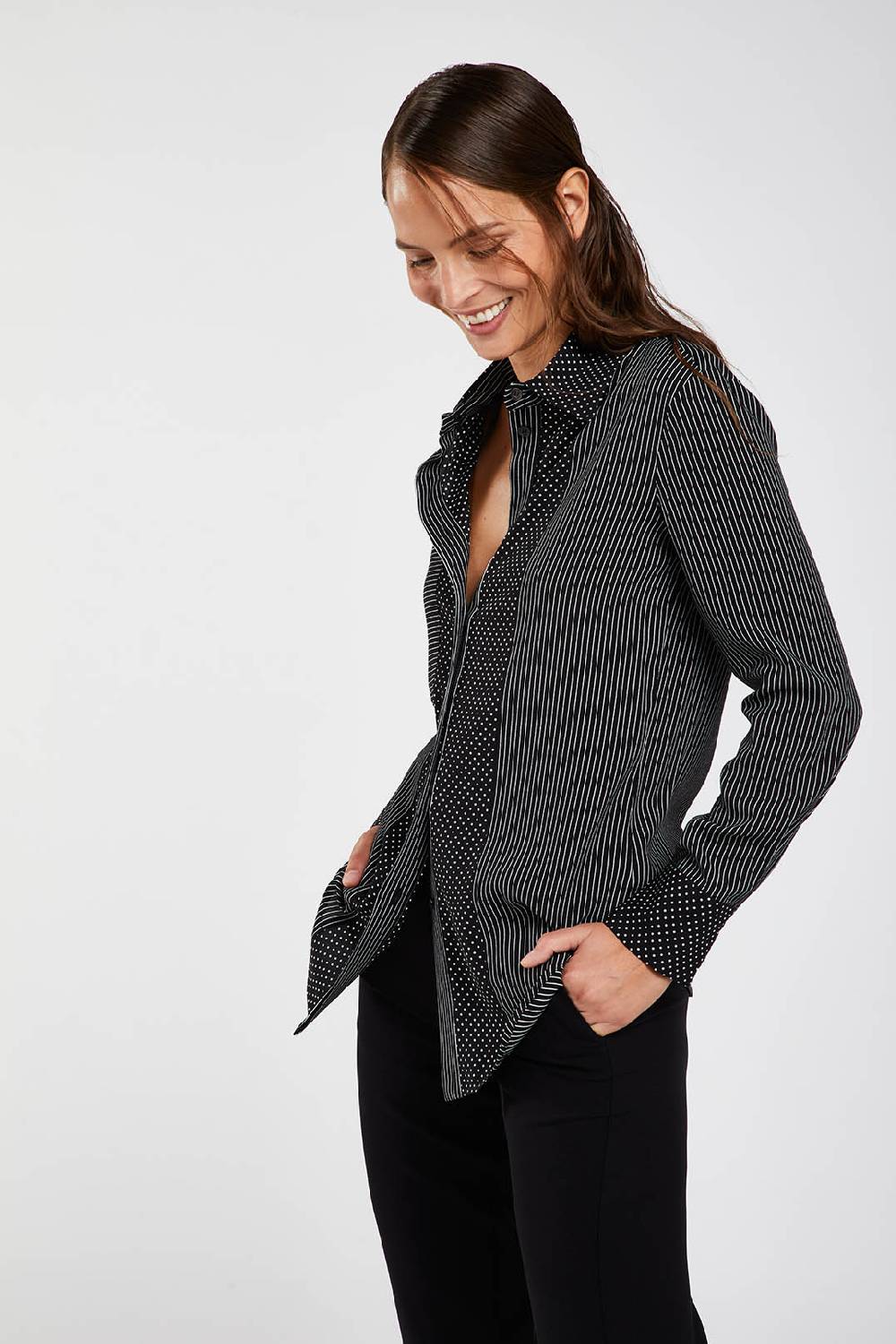 Piazza Sempione Camicia Con Microfantasia