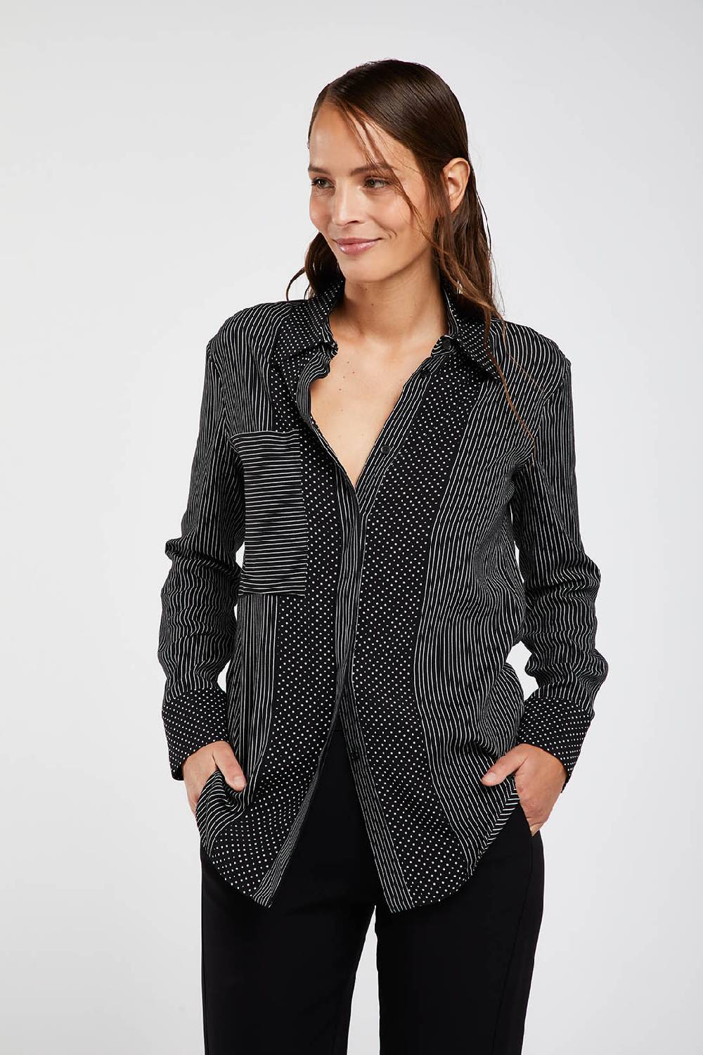 Piazza Sempione Camicia Con Microfantasia