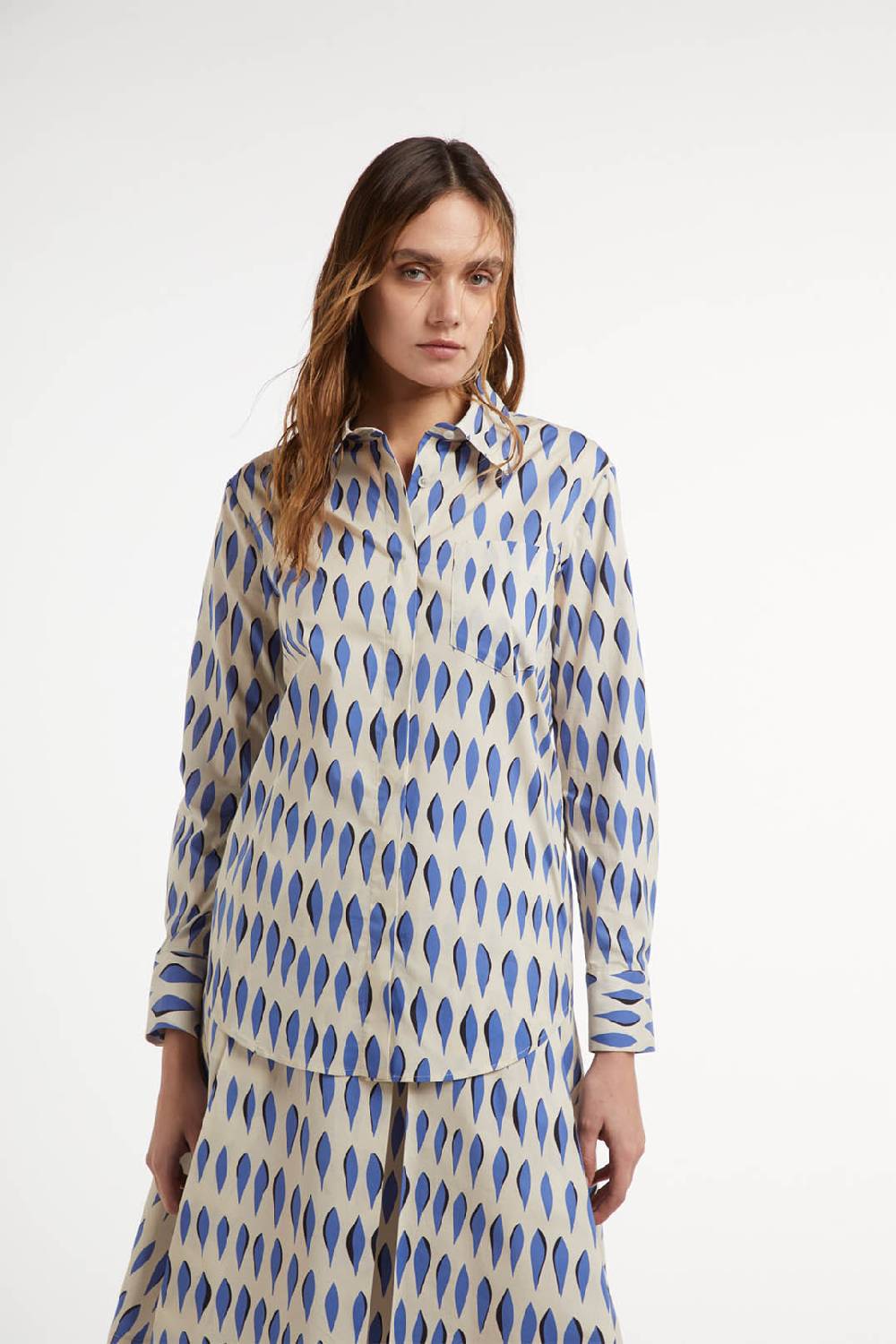 Piazza Sempione Camicia Con Stampa Ogive