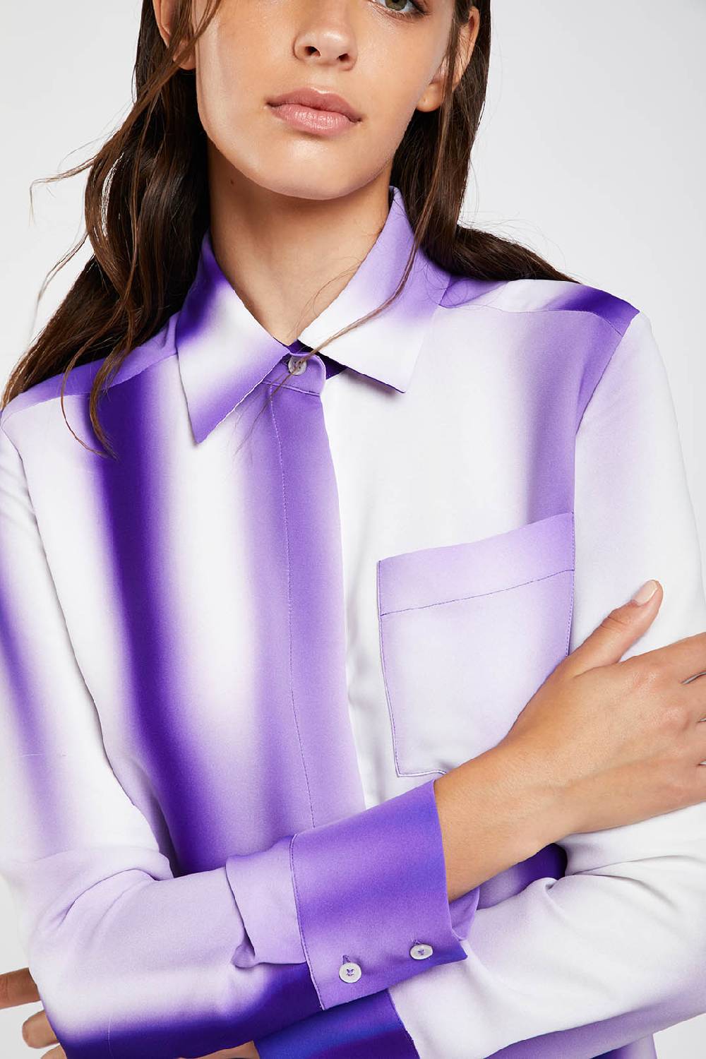 Piazza Sempione Camicia Con Stampa Sfumata