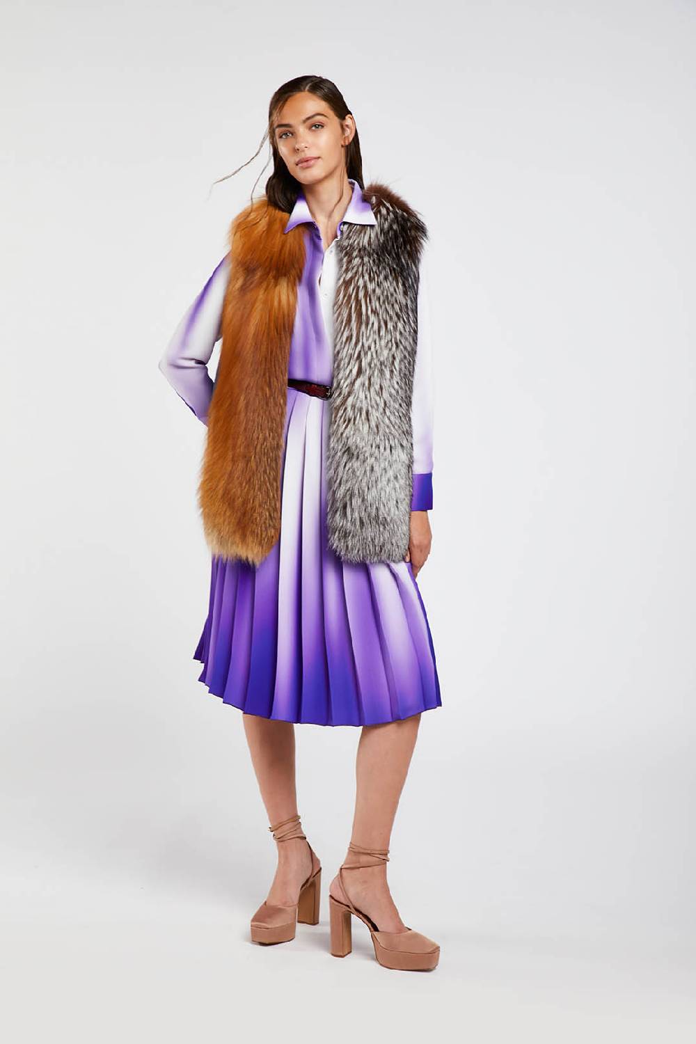 Piazza Sempione Camicia Con Stampa Sfumata