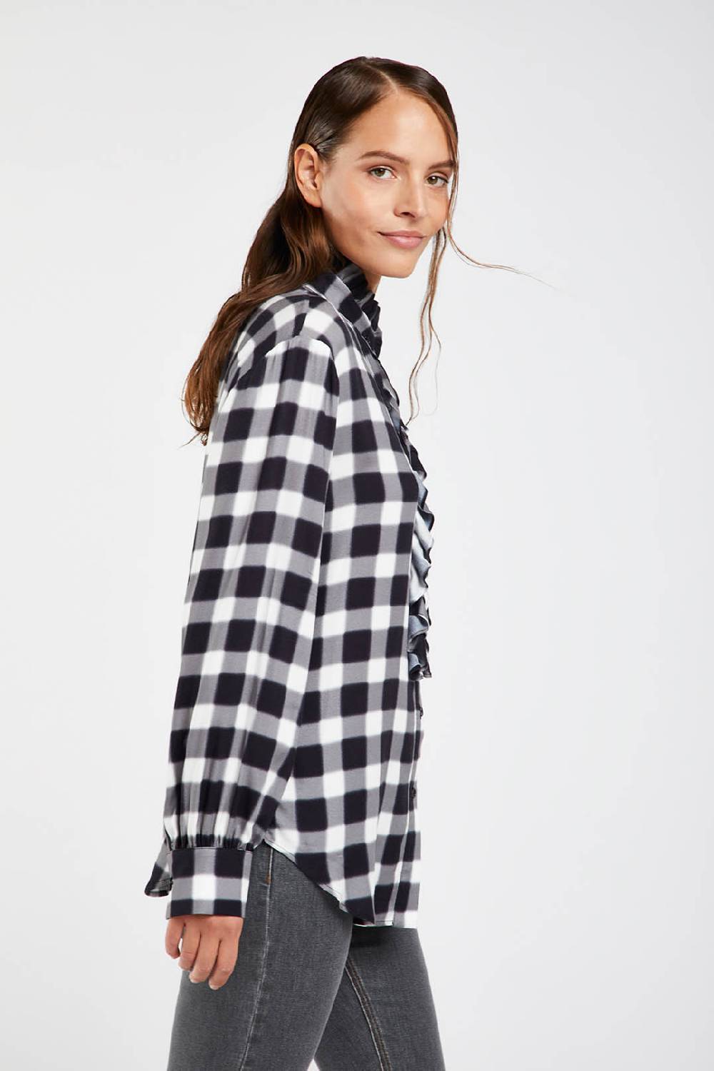 Piazza Sempione Camicia Con Stampa Sfumata Damier