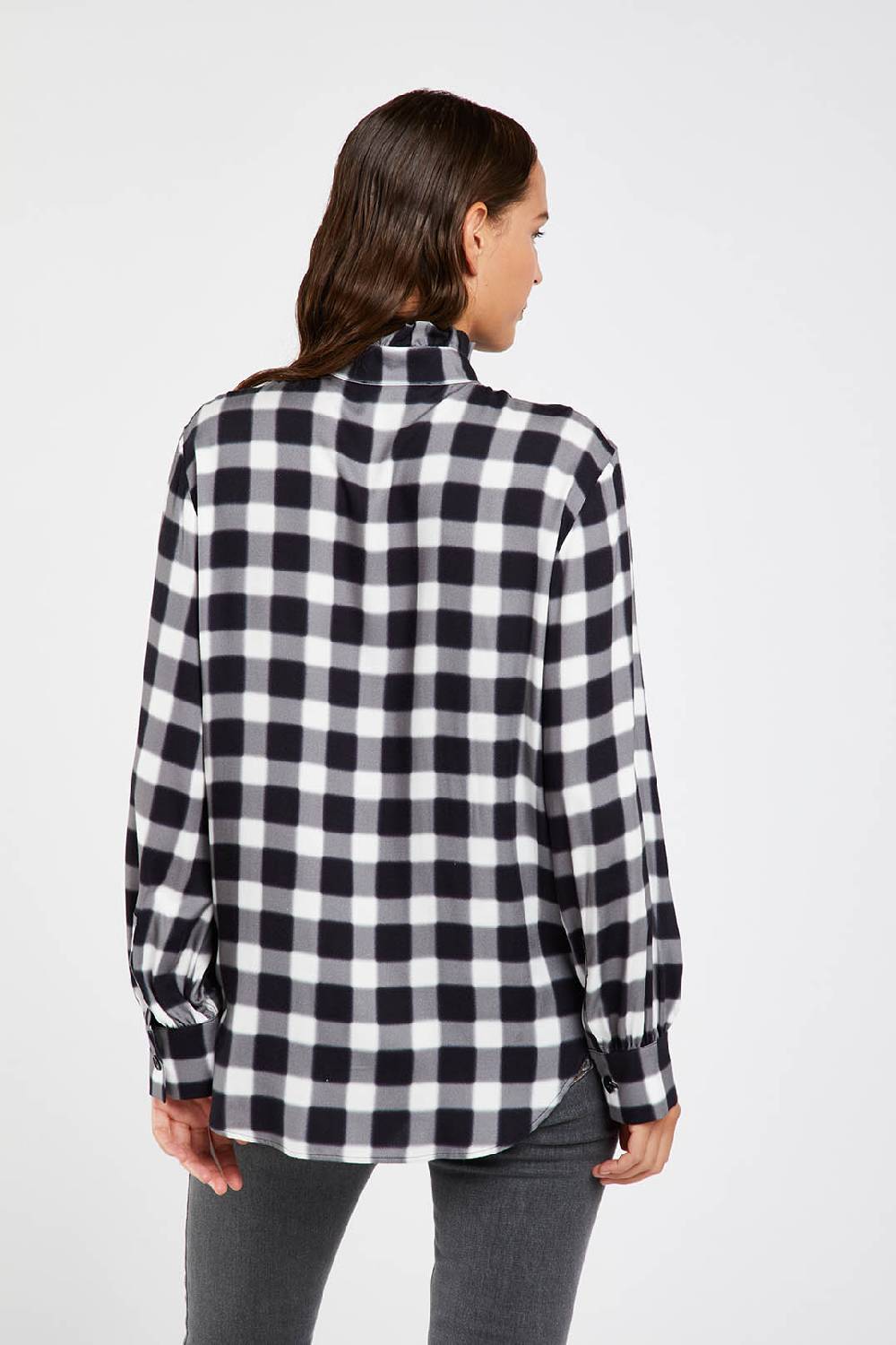 Piazza Sempione Camicia Con Stampa Sfumata Damier