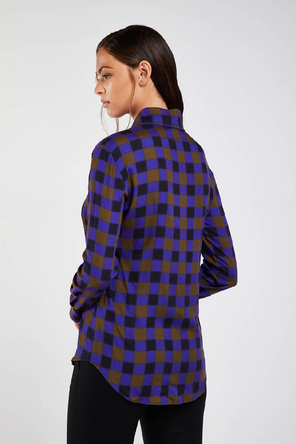 Piazza Sempione Camicia Con Stampa Sfumata Damier