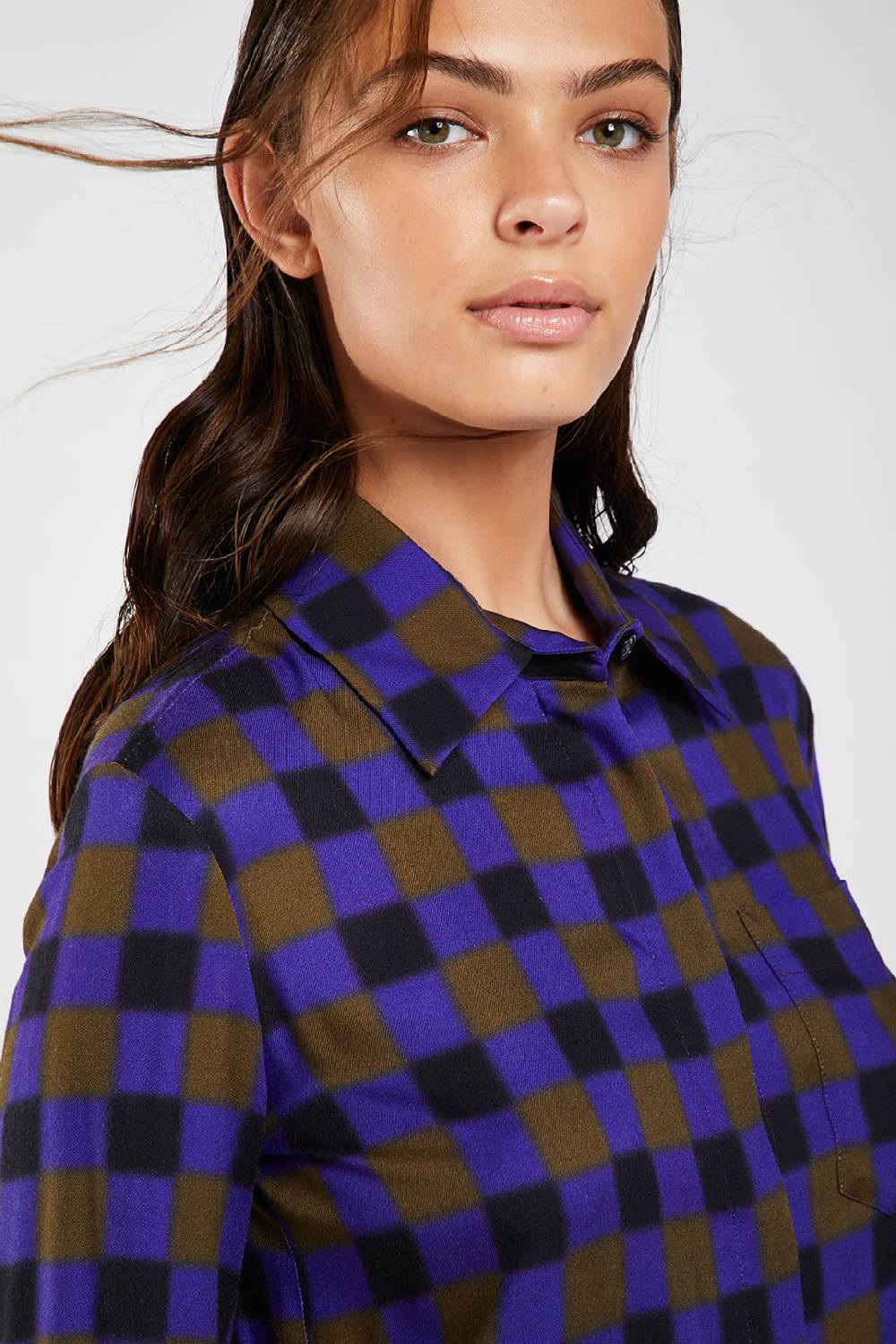 Piazza Sempione Camicia Con Stampa Sfumata Damier